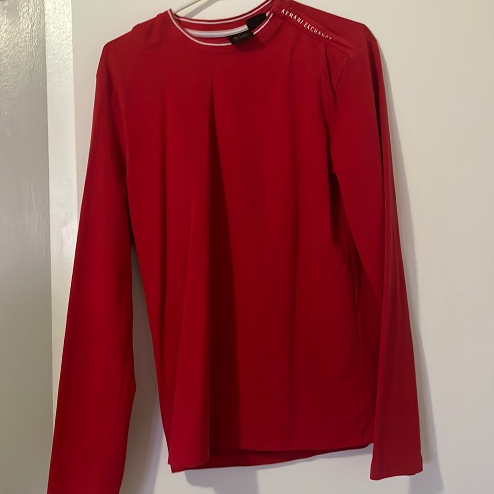 Red Armani Exchange Shirt